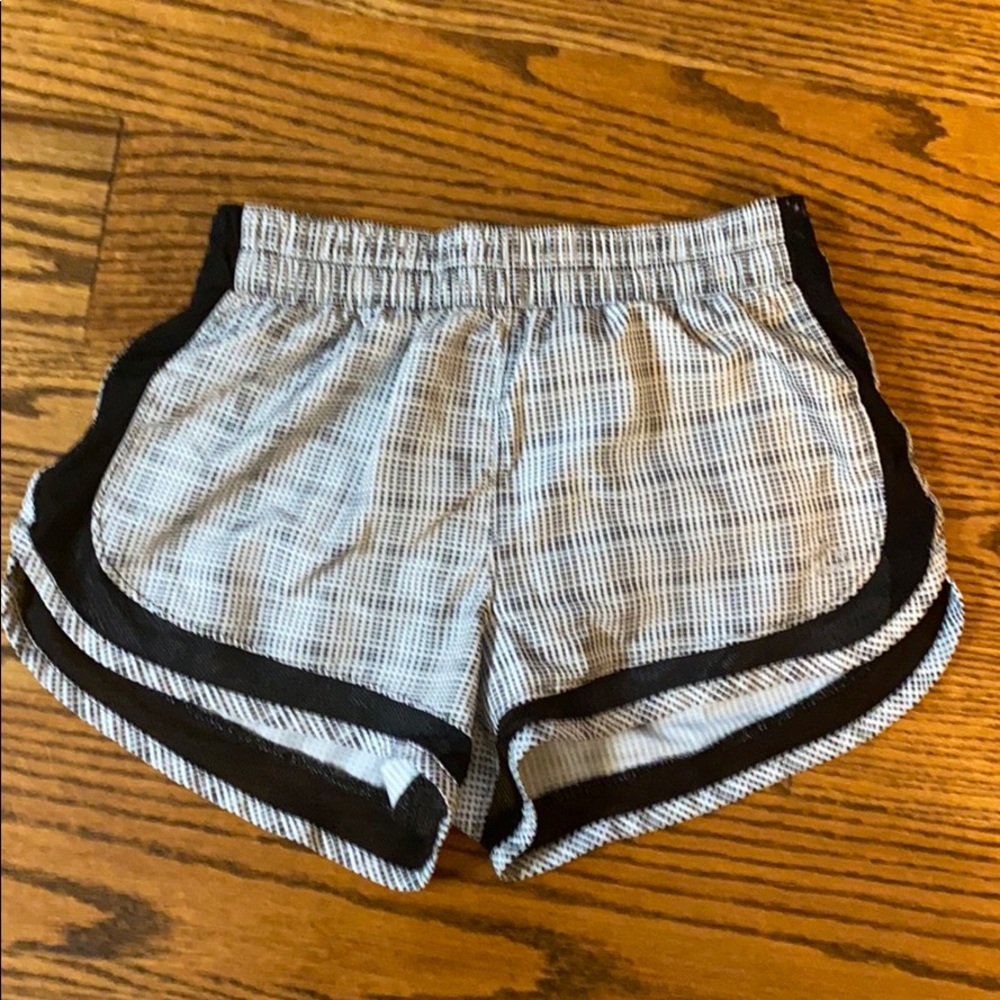 Black and White RBX Performance Athletic Shorts